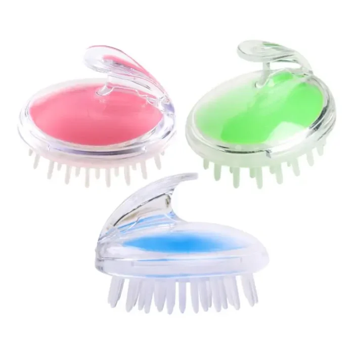 Plastic Head Massage Brush Round Shampoo Brush - Image 3