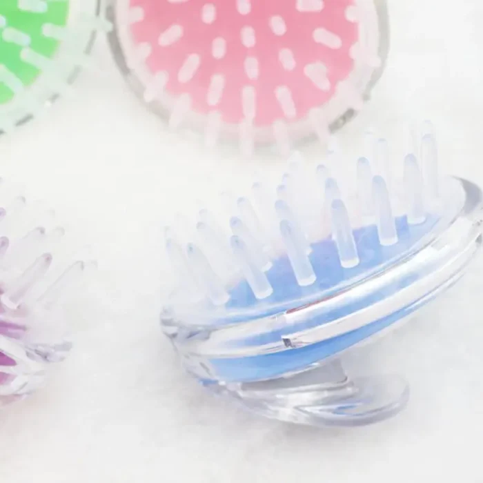 Plastic Head Massage Brush Round Shampoo Brush - Image 4